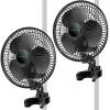 imageVIVOSUN AeroWave A6 6Inch Clipon Fan Patented Portable Indoor Fan with Clip 2Speed Adjustment Cord Strong Airflow but Low Noise and FullyAdjustable Tilt for Grow Tent Black 1PackBlack