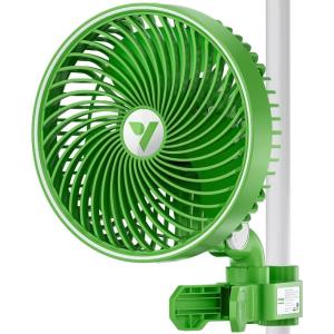 imageVIVOSUN 2Pack AeroWave E6 Grow Tent Fan 6 EC Motor Smart Wifi Control US Patented Auto Oscillating Clip fan Weatherproof IP54 Strong Airflow but Quiet for Hydroponic Ventilation CirculationVIVOSUN Green