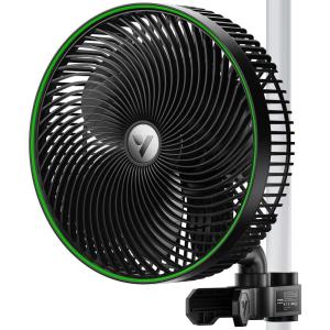 imageVIVOSUN AeroWave E9 Grow Tent Fan 9 EC Motor WiFiControllable US Patented Auto Oscillating Clip fan IP54 Weatherproof Strong Airflow ampamp Quiet for Hydroponic Ventilation Circulation GreenBlack