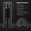 imageVIVOSUN 13 Tower Fan Bladeless Desk Fan with 3 Speeds and 70 Oscillation Portable and Compact Quiet Cooling Fan for Home and Office WhiteBlack