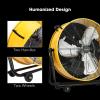 imageVIVOSUN 24 Inch Industrial Tilt Drum Fan Heavy Duty 8540 CFM High Velocity Air Circulation and Cooling for Warehouse Factory Garage Workshop Use 3 Speed ETL Certified