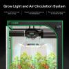 imageVIVOSUN GIY Smart Grow Tent System 3x3 WiFiIntegrated Grow Tent Kit with Automate Ventilation and Circulation Schedule Full Spectrum 200W LED Grow Light and GrowHub E42A Controller48x24x60