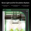 imageVIVOSUN GIY Smart Grow Tent System 3x3 WiFiIntegrated Grow Tent Kit with Automate Ventilation and Circulation Schedule Full Spectrum 200W LED Grow Light and GrowHub E42A Controller48x48x80