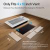 imageVIVOSUN Quiet Register Booster Fan for quot quot Holes Cooling Heating Vent with Intelligent Thermostat Control 10Speeds Increase Airflow Booster Fan for Bedroom ampamp Attic Matte WhiteWhite