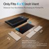 imageVIVOSUN Quiet Register Booster Fan for quot quot Holes Cooling Heating Vent with Intelligent Thermostat Control 10Speeds Increase Airflow Booster Fan for Bedroom ampamp Attic Matte WhiteBlack