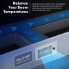 imageVIVOSUN Quiet Register Booster Fan for quot quot Holes Cooling Heating Vent with Intelligent Thermostat Control 10Speeds Increase Airflow Booster Fan for Bedroom ampamp Attic Matte WhiteWhite