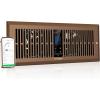 imageVIVOSUN Register Booster Fan Fits 4quot x 12quot Register Holes with 10 Speeds Smart Thermostat Control App Control and Adjustable Wind Direction HVAC Vent Fan Booster BrownBrown