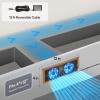 imageVIVOSUN Register Booster Fan Fits 4quot x 12quot Register Holes with 10 Speeds Smart Thermostat Control App Control and Adjustable Wind Direction HVAC Vent Fan Booster BrownBrown