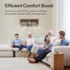 imageVIVOSUN Register Booster Fan Fits 4quot x 12quot Register Holes with 10 Speeds Smart Thermostat Control App Control and Adjustable Wind Direction HVAC Vent Fan Booster BrownBrown