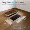 imageVIVOSUN Register Booster Fan Fits 4quot x 12quot Register Holes with 10 Speeds Smart Thermostat Control App Control and Adjustable Wind Direction HVAC Vent Fan Booster BrownBrown