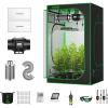 imageVIVOSUN 27 x 27 ft Growing Tent Kit Complete 32quot x 32quot x 63quot Grow Tent Complete System with VS1000 Led Grow Light 4 Inch 190CFM Inline Fan Carbon Filter and 8 ft Ducting Combo48x48x80