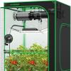 imageVIVOSUN GIY Plus Smart Grow Tent Kit 4x4ft 4Plant System WiFiIntegrated Automatic Grow System with 2000D Mylar Grow Tent FullSpectrum Programmable Grow Light Enhanced Ventilation ampamp CirculationPlus 48x48x80