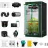 imageVIVOSUN GIY Smart Grow Tent System 3x3 WiFiIntegrated Grow Tent Kit with Automate Ventilation and Circulation Schedule Full Spectrum 200W LED Grow Light and GrowHub E42A Controller36x36x72