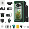 imageVIVOSUN GIY Smart Grow Tent System 3x3 WiFiIntegrated Grow Tent Kit with Automate Ventilation and Circulation Schedule Full Spectrum 200W LED Grow Light and GrowHub E42A Controller24x24x48