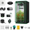 imageVIVOSUN GIY Smart Grow Tent System 3x3 WiFiIntegrated Grow Tent Kit with Automate Ventilation and Circulation Schedule Full Spectrum 200W LED Grow Light and GrowHub E42A Controller32x32x63