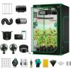 imageVIVOSUN GIY Smart Grow Tent System 3x3 WiFiIntegrated Grow Tent Kit with Automate Ventilation and Circulation Schedule Full Spectrum 200W LED Grow Light and GrowHub E42A Controller60x60x80