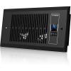 imageVIVOSUN Quiet Register Booster Fan for quot quot Holes Cooling Heating Vent with Intelligent Thermostat Control 10Speeds Increase Airflow Booster Fan for Bedroom ampamp Attic Matte WhiteBlack