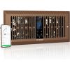 imageVIVOSUN Register Booster Fan Fits 4quot x 12quot Register Holes with 10 Speeds Smart Thermostat Control App Control and Adjustable Wind Direction HVAC Vent Fan Booster BrownBrown