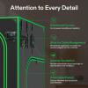 imageVIVOSUN P888 96quot96quot80quot PRO Grow Tent with Thick 1 inch Poles Strengthened High Reflective Mylar Oxford Fabric Extra Hanging Bars ampamp High CFM Kit for Hydroponics Indoor Plant for VS4000460x60x80