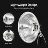 imageVIVOSUN Clamp Lamp Light with Detachable 85 Inch Aluminum Reflector up to 150 Watt E26 Socket No Bulb Included 6 Feet Cord UL Listed Pack of 285 Inch