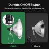 imageVIVOSUN Clamp Lamp Light with Detachable 85 Inch Aluminum Reflector up to 150 Watt E26 Socket No Bulb Included 6 Feet Cord UL Listed Pack of 285 Inch