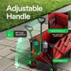 imageVIVOSUN Collapsible Folding Wagon 350 lb LoadBearing Outdoor Utility Cart with Silent Universal Wheels Cup Holders ampampSide Pockets Adjustable Handle for Camping Garden Sports Picnic ShoppingRed