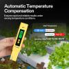 imageVIVOSUN Digital pH and TDS Meter Kits 001pH High Accuracy Pen Type pH Meter  2 Readout Accuracy 3in1 TDS EC Temperature Meter for Hydroponics Pool and Aquarium Yellow Blue UL CertifiedYellow