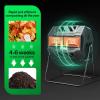 imageVIVOSUN Outdoor Tumbling Composter Dual Rotating Batch Compost Bin 43 Gallon Black DoorOrange