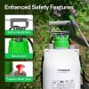 imageVIVOSUN Pump Sprayer 1 Gallon Portable Water Spray Bottle in Lawn and Garden Yard Weed Sprayer for Plants with 3 Nozzles Adjustable Shoulder Strap Pressure Relief Valve13 gal 5L