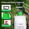 imageVIVOSUN Pump Sprayer 1 Gallon Portable Water Spray Bottle in Lawn and Garden Yard Weed Sprayer for Plants with 3 Nozzles Adjustable Shoulder Strap Pressure Relief Valve16 gal 6L