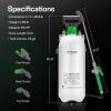 imageVIVOSUN Pump Sprayer 1 Gallon Portable Water Spray Bottle in Lawn and Garden Yard Weed Sprayer for Plants with 3 Nozzles Adjustable Shoulder Strap Pressure Relief Valve18 gal 7L