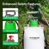 imageVIVOSUN Pump Sprayer 1 Gallon Portable Water Spray Bottle in Lawn and Garden Yard Weed Sprayer for Plants with 3 Nozzles Adjustable Shoulder Strap Pressure Relief Valve21 gal 8L