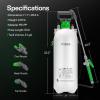 imageVIVOSUN Pump Sprayer 1 Gallon Portable Water Spray Bottle in Lawn and Garden Yard Weed Sprayer for Plants with 3 Nozzles Adjustable Shoulder Strap Pressure Relief Valve21 gal 8L