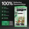 imageVIVOSUN S276 32quotx32quotx63quot Grow Tent High Reflective Mylar with Observation Window and Floor Tray for Hydroponics Indoor Plant for VS1500Black