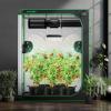 imageVIVOSUN S276 32quotx32quotx63quot Grow Tent High Reflective Mylar with Observation Window and Floor Tray for Hydroponics Indoor Plant for VS1500Black