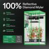 imageVIVOSUN S276 32quotx32quotx63quot Grow Tent High Reflective Mylar with Observation Window and Floor Tray for Hydroponics Indoor Plant for VS1500Black