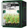 imageVIVOSUN S276 32quotx32quotx63quot Grow Tent High Reflective Mylar with Observation Window and Floor Tray for Hydroponics Indoor Plant for VS1500Black