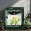 imageVIVOSUN S276 32quotx32quotx63quot Grow Tent High Reflective Mylar with Observation Window and Floor Tray for Hydroponics Indoor Plant for VS1500Black