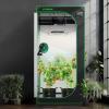 imageVIVOSUN S276 32quotx32quotx63quot Grow Tent High Reflective Mylar with Observation Window and Floor Tray for Hydroponics Indoor Plant for VS1500Black