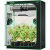 imageVIVOSUN S276 32quotx32quotx63quot Grow Tent High Reflective Mylar with Observation Window and Floor Tray for Hydroponics Indoor Plant for VS1500Black