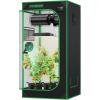imageVIVOSUN S276 32quotx32quotx63quot Grow Tent High Reflective Mylar with Observation Window and Floor Tray for Hydroponics Indoor Plant for VS1500Black