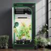 imageVIVOSUN S276 32quotx32quotx63quot Grow Tent High Reflective Mylar with Observation Window and Floor Tray for Hydroponics Indoor Plant for VS1500Black