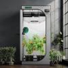 imageVIVOSUN S276 32quotx32quotx63quot Grow Tent High Reflective Mylar with Observation Window and Floor Tray for Hydroponics Indoor Plant for VS1500Gray