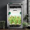 imageVIVOSUN S276 32quotx32quotx63quot Grow Tent High Reflective Mylar with Observation Window and Floor Tray for Hydroponics Indoor Plant for VS1500Gray