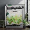 imageVIVOSUN S276 32quotx32quotx63quot Grow Tent High Reflective Mylar with Observation Window and Floor Tray for Hydroponics Indoor Plant for VS1500Gray