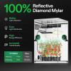 imageVIVOSUN S276 32quotx32quotx63quot Grow Tent High Reflective Mylar with Observation Window and Floor Tray for Hydroponics Indoor Plant for VS1500Gray