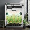 imageVIVOSUN S276 32quotx32quotx63quot Grow Tent High Reflective Mylar with Observation Window and Floor Tray for Hydroponics Indoor Plant for VS1500Gray