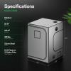 imageVIVOSUN S276 32quotx32quotx63quot Grow Tent High Reflective Mylar with Observation Window and Floor Tray for Hydroponics Indoor Plant for VS1500Gray