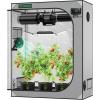 imageVIVOSUN S276 32quotx32quotx63quot Grow Tent High Reflective Mylar with Observation Window and Floor Tray for Hydroponics Indoor Plant for VS1500Gray