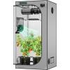 imageVIVOSUN S276 32quotx32quotx63quot Grow Tent High Reflective Mylar with Observation Window and Floor Tray for Hydroponics Indoor Plant for VS1500Gray